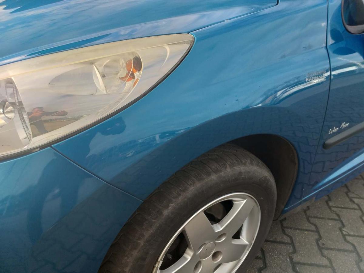 Peugeot 207 original Kotflügel vorn links KMU Blaumetallic Bj.2008